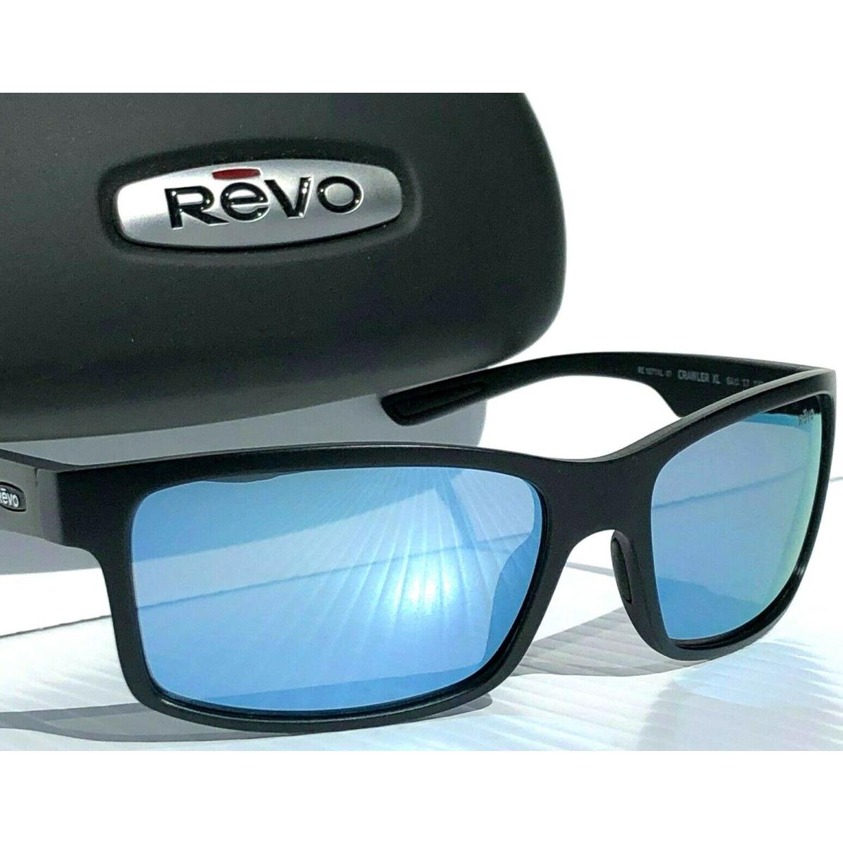 Revo Crawler XL Black Matte Polarized Blue Water Len Sunglass 1071XL 01 BL