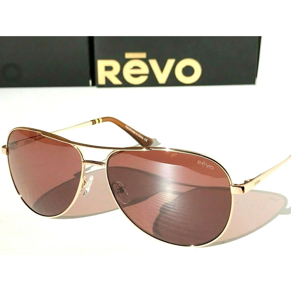 Revo Sally Hershberger X2 59 Aviator Polarized Golf Rose Sunglass 1152 04 GO