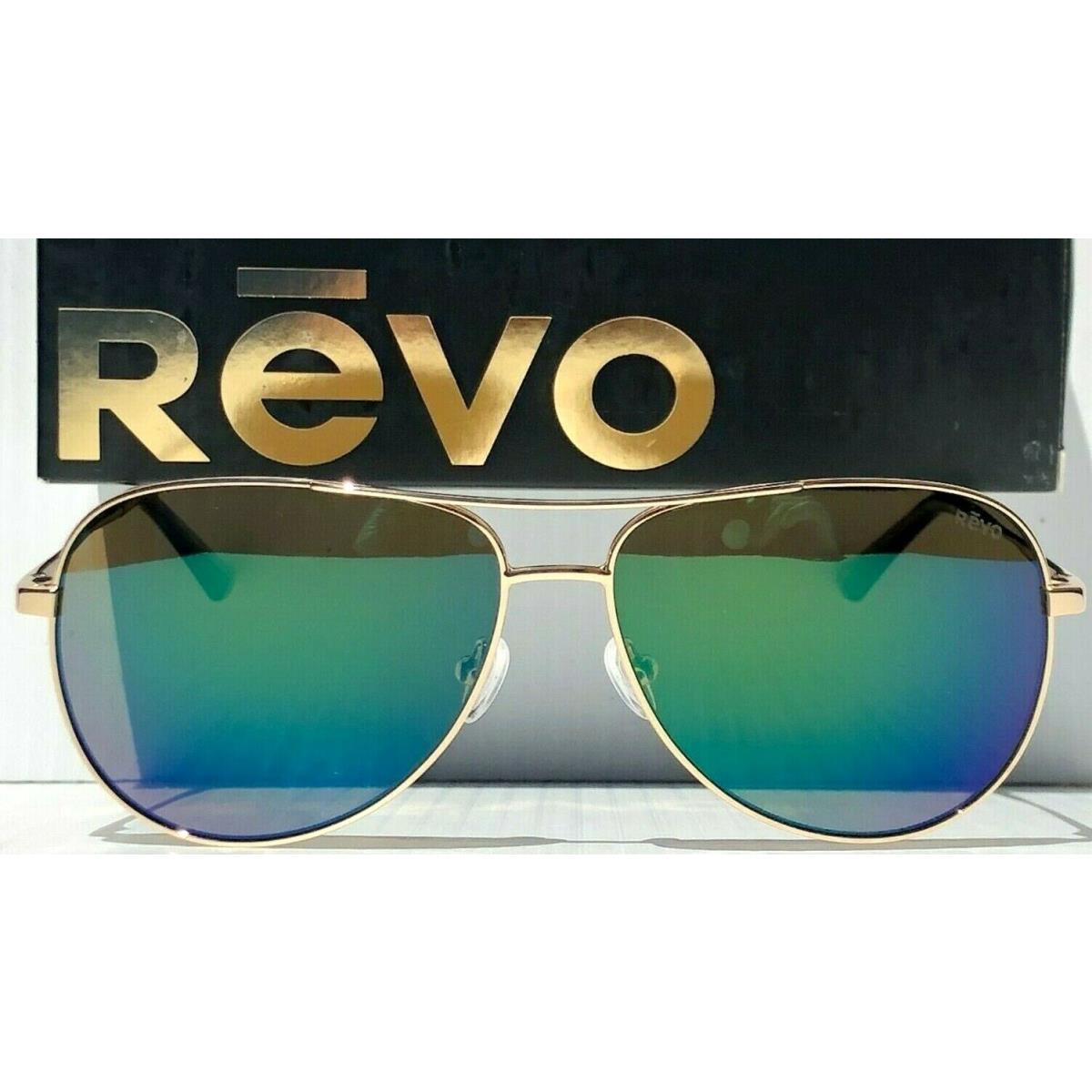 Revo Sally Hershberger X2 59 Aviator Polarized Green Sunglass 1152 04 GN