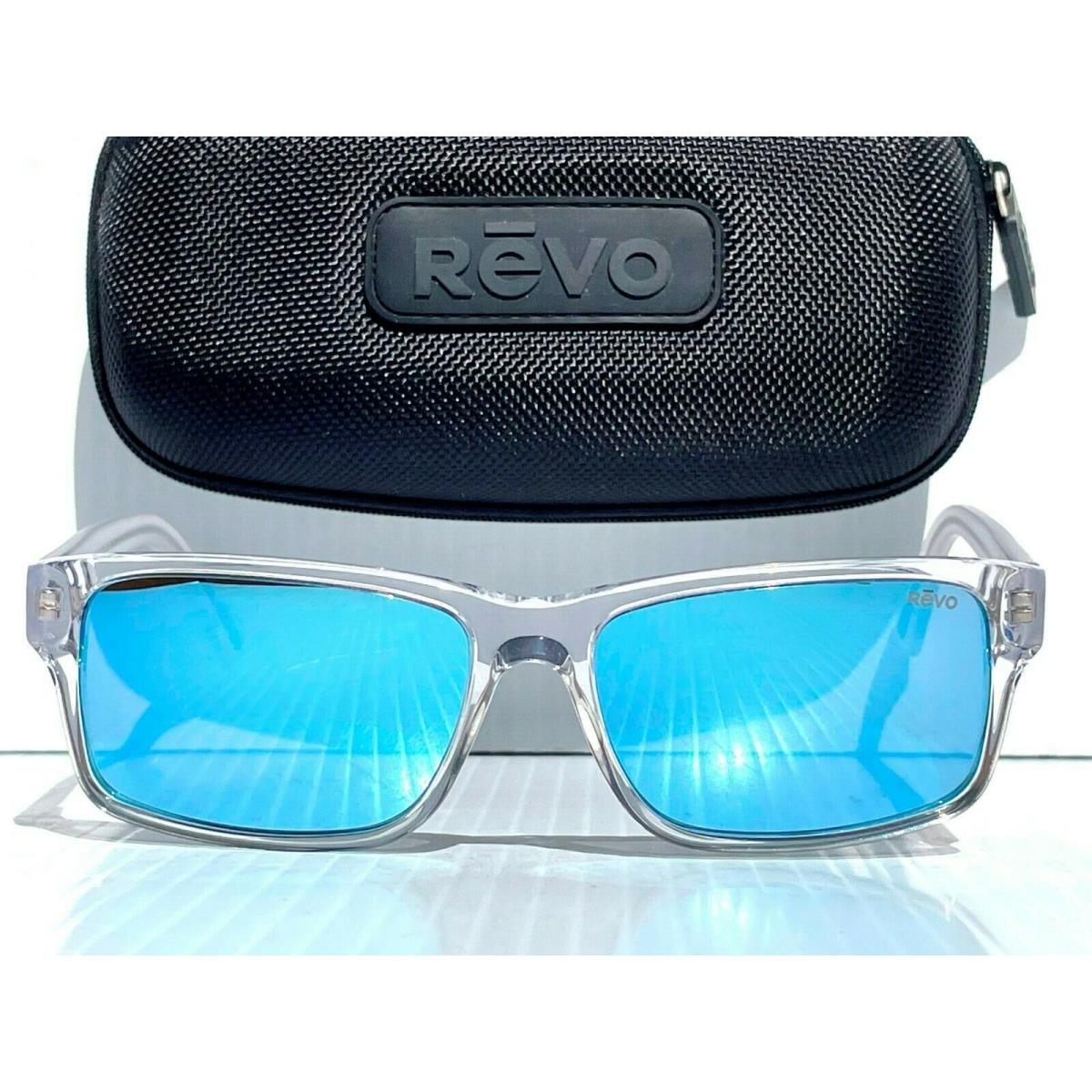 Revo Finley Clear Crystal Polished Polarized Blue Lens Sunglass 1112 09 BL