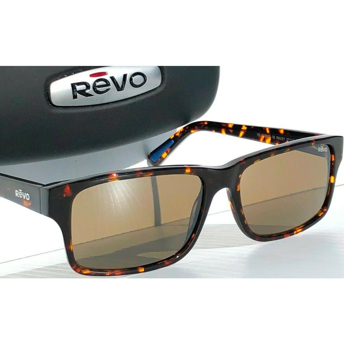 Revo Finley Tortoise Polished Polarized Brown Lens Sunglass 1112 02 BR