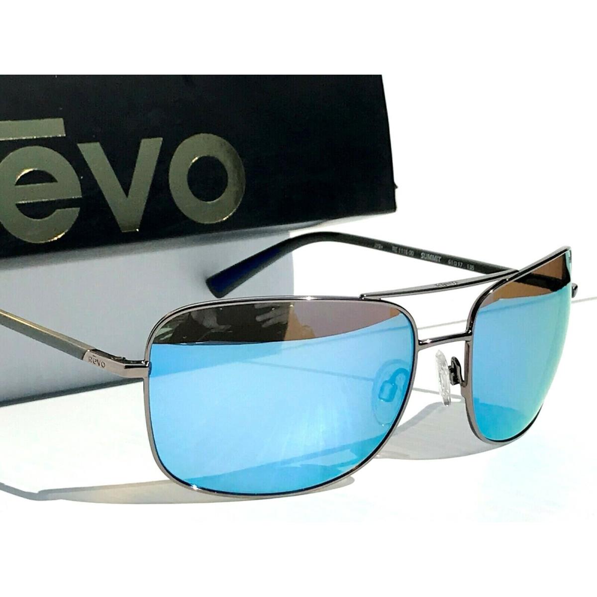 Revo Summit S Gunmetal w Polarized Blue Water Lens Sunglass 1116 00 BL