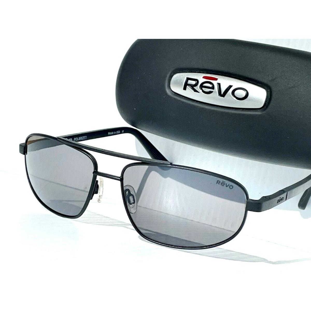 Revo Nash Satin Black Polarized Dark Grey Mirror Lens Sunglass 1013 01 GY