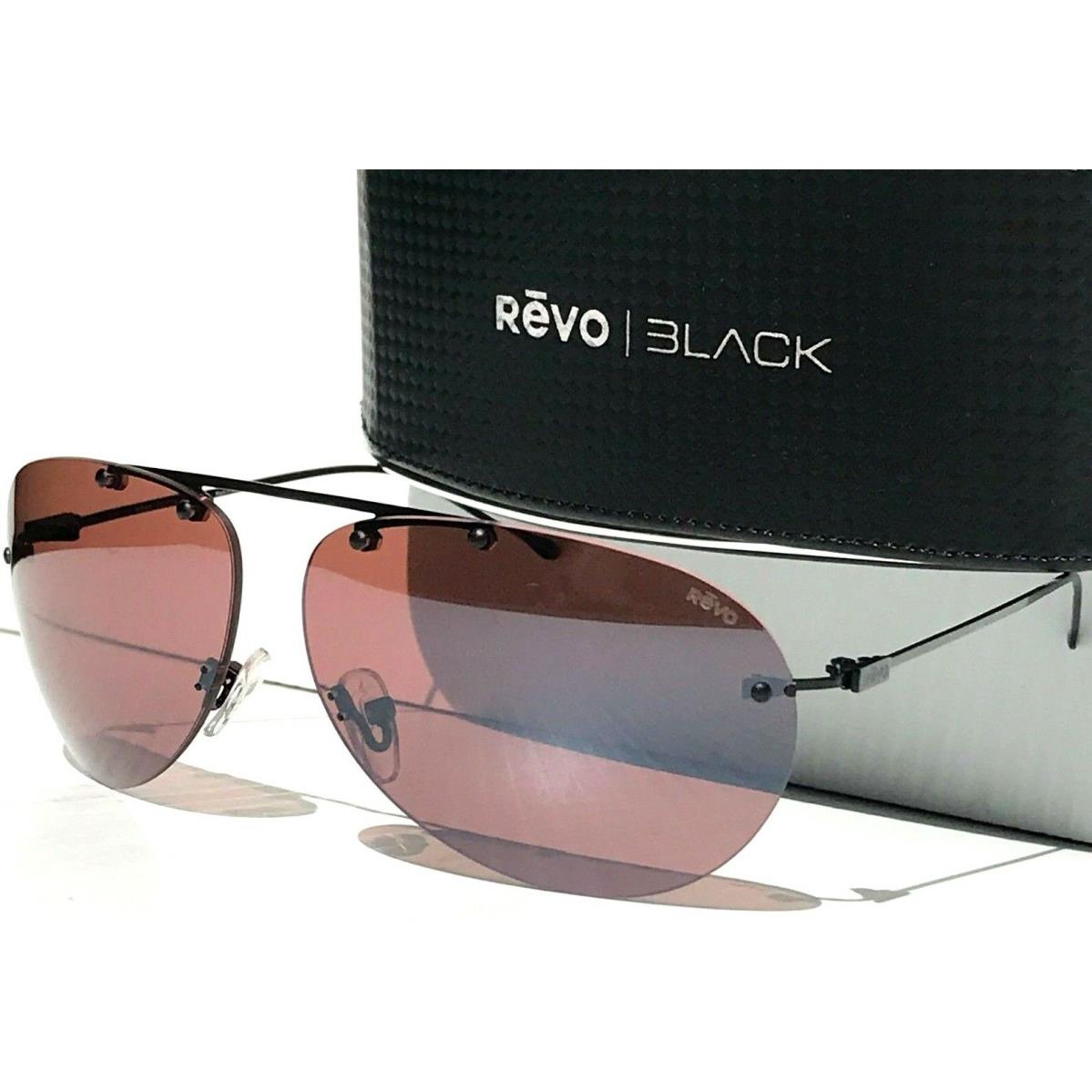 Revo Air 2 Satin Black Polarized Drive Brown Sunglass 1191 01 GO