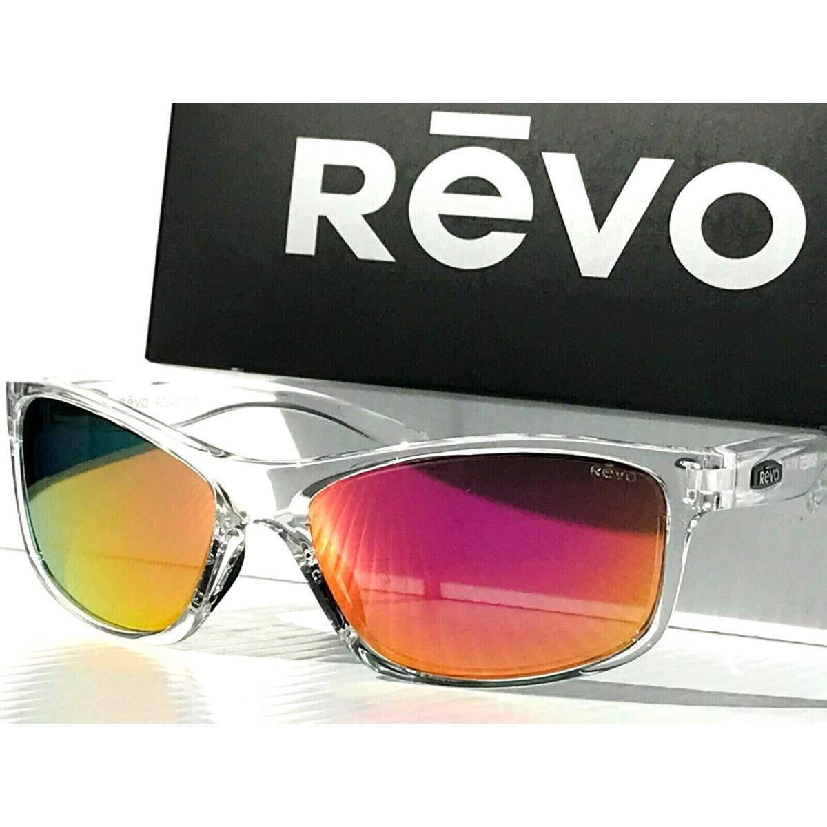 Revo Harness Clear w Polarized Spectra Ruby Lens Sunglass RE 4071 09 SP