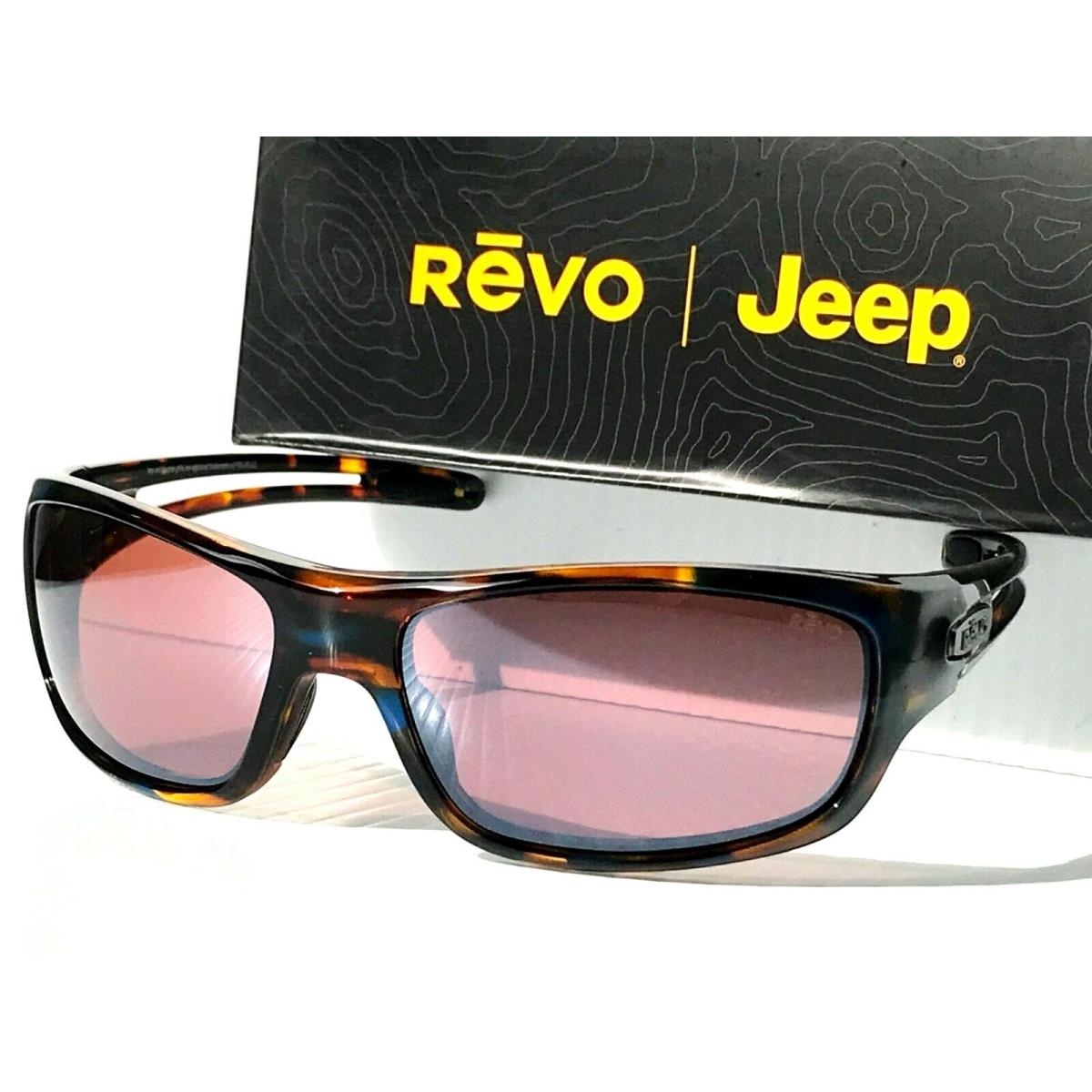 Jeep Revo Coast Blue Brown Tortoise Polarized Golf Drive Sunglass 1185 22 GO