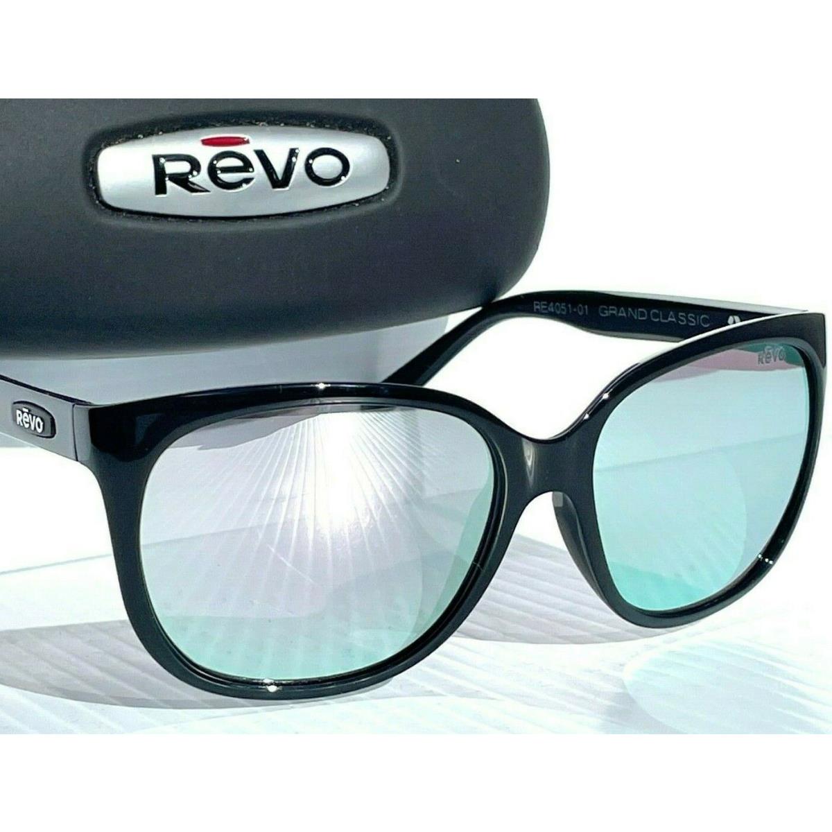 Revo Grand Classic Black Frame Polarized Chrome Mirrored Lens 4051 01 ST