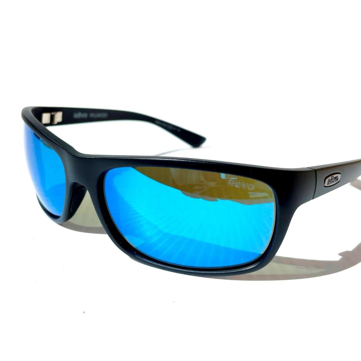 Revo Jude Black Polarized Blue Crystal Glass H2O Sunglasses 1196 01 H2O