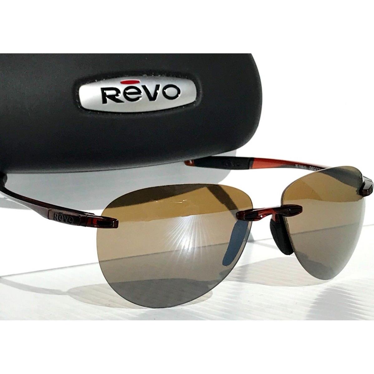 Revo Descend A Crystal Brown Polarized Terra Brown Lens Sunglass 1169 02 BR