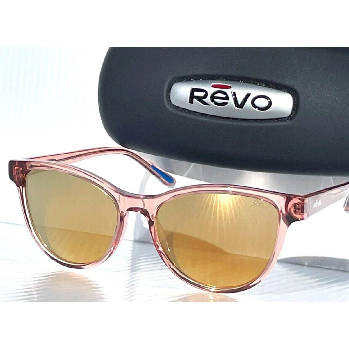 Revo Daphne Petite Crystal Mauve Polarized Gold Lens Sunglass 1198ECO 10 CH