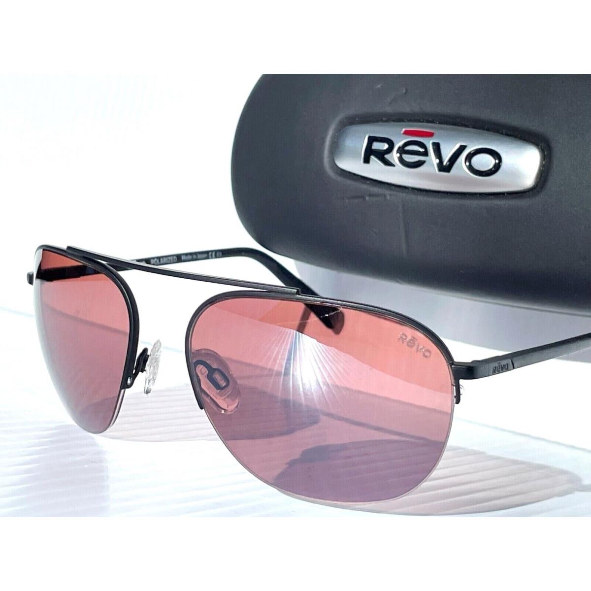 Revo Annika Satin Black Polarized Drive Red Lens Sunglass 1201 01 GO