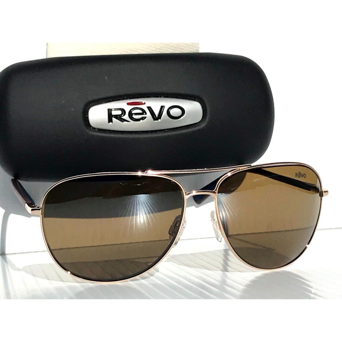 Revo Tarquin Polished Gold Polarized Bronze Lens Sunglass RE 1083 04 BR