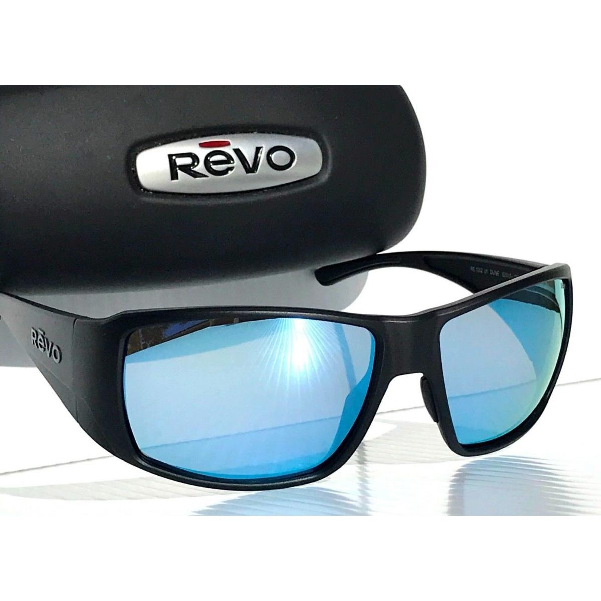 Revo Dune Matte Black Polarized Blue Water Lens Sunglass RE 1202 01 BL