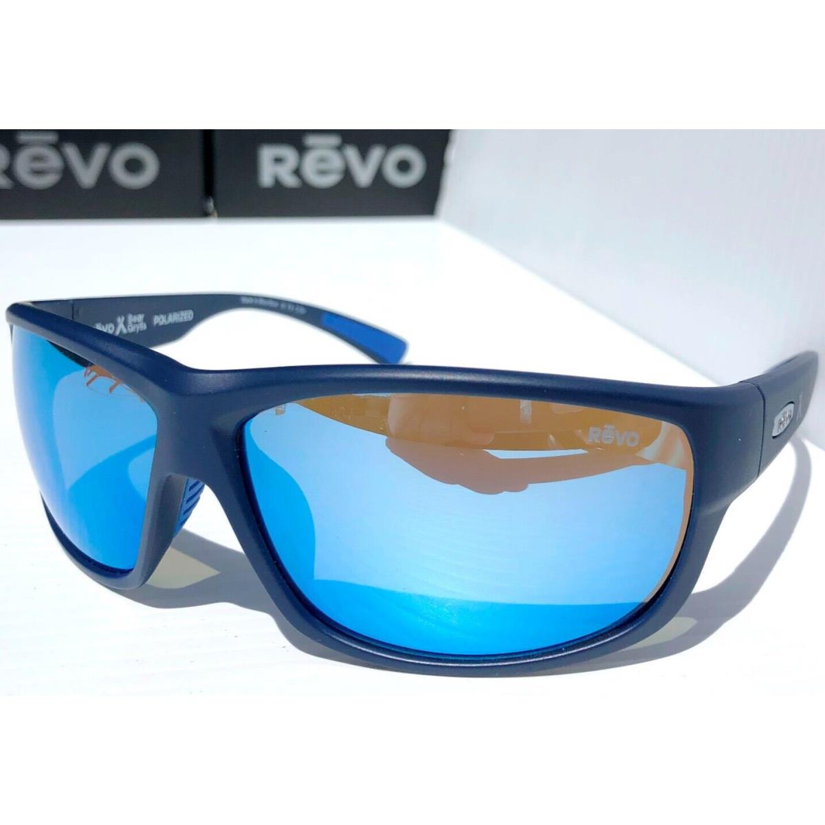 Revo Caper Bear Grylls Navy Matte Polarized Blue Water Lens Sunglass 1092 05 BL
