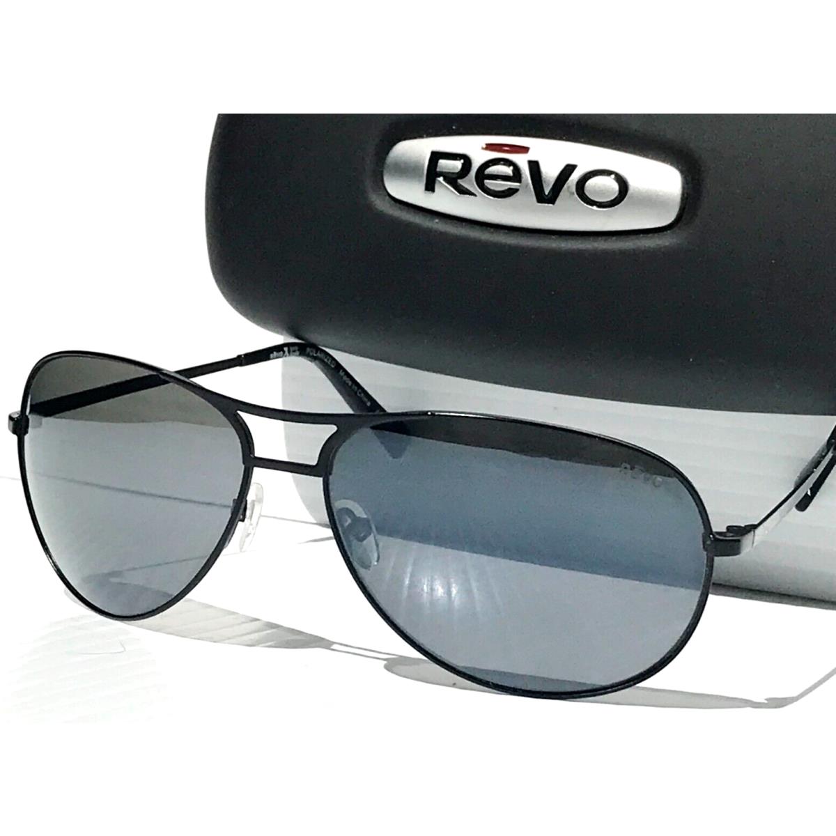 Revo Prosper Matte Black Aviator Polarized Graphite Grey Sunglass 1139 01 GY