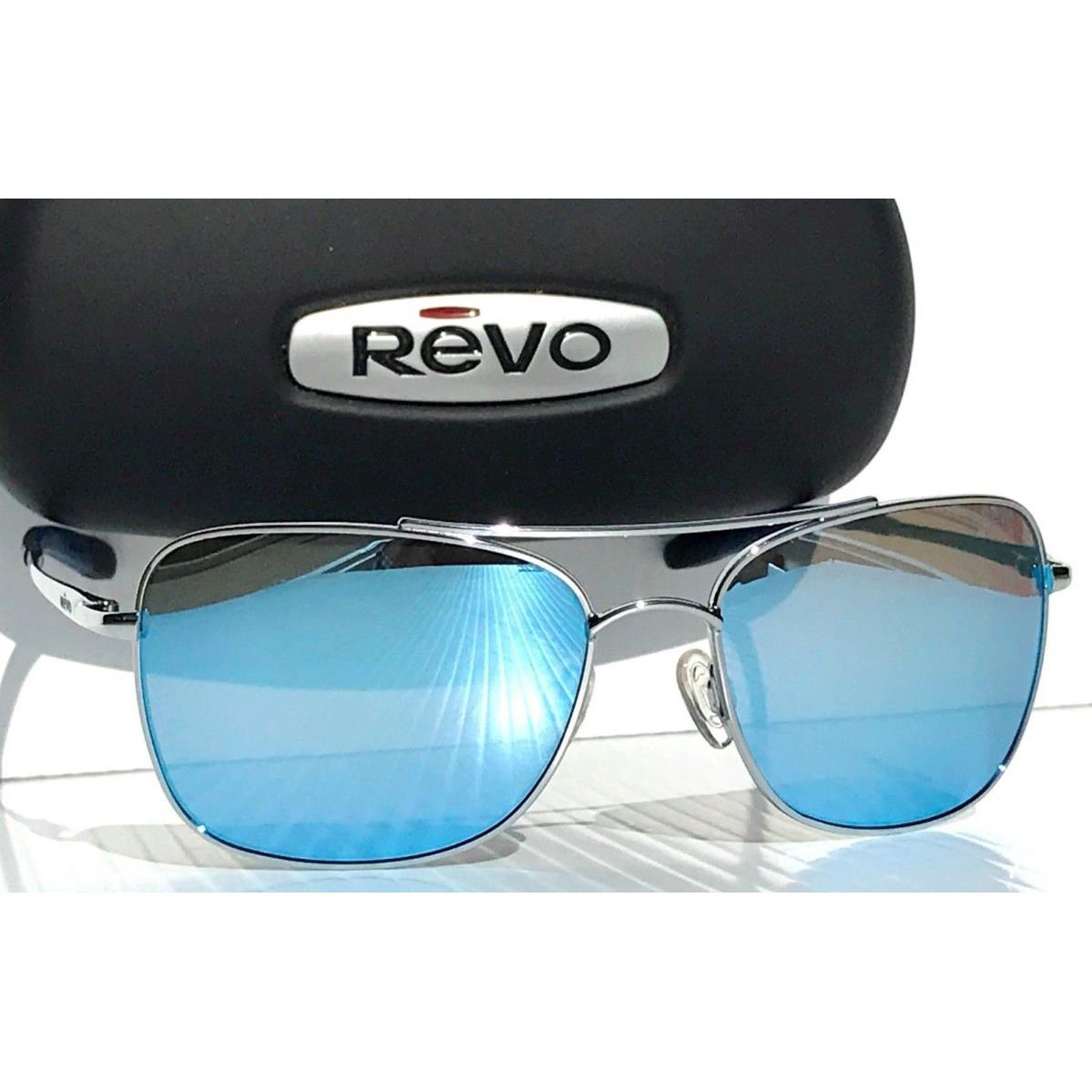 Revo Territory Polished Chrome Polarized Blue Water Lens Sunglass 1034 03 BL