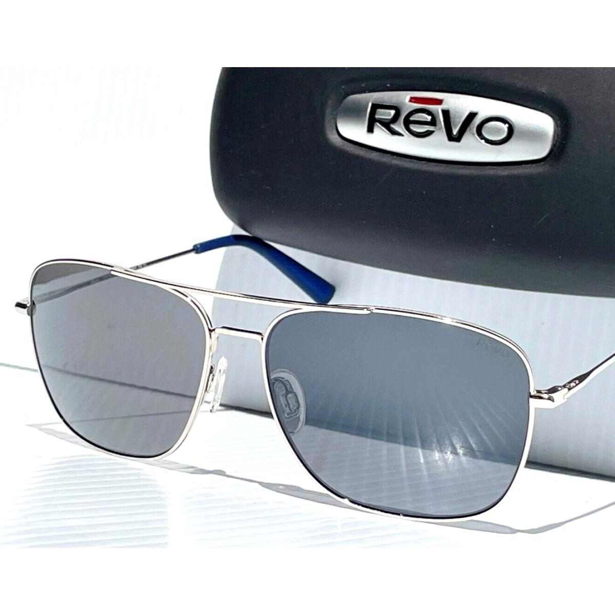 Revo Harbor Polished Chrome Aviator Polarized Grey Lens Sunglass 1082 03 GY