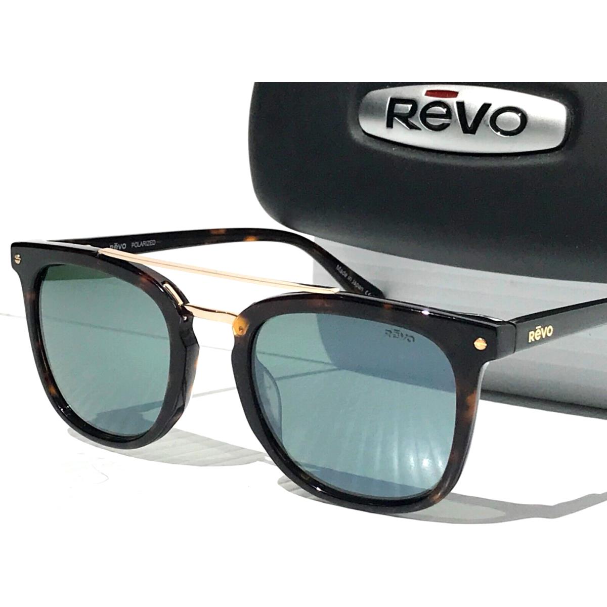 Revo Atlas Tortoise Gold Polarized Smoke Green Glass Sunglass 1179 12 SG50
