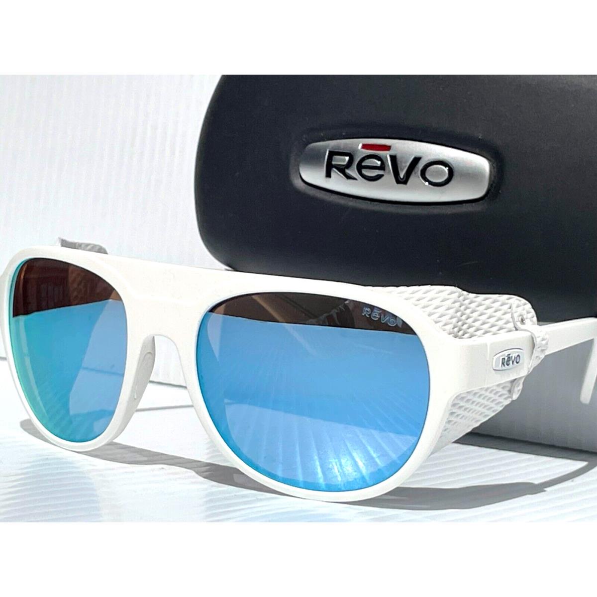 Revo Traverse Matte White Polarized Blue Water Lens Sunglass 1036 09 BL