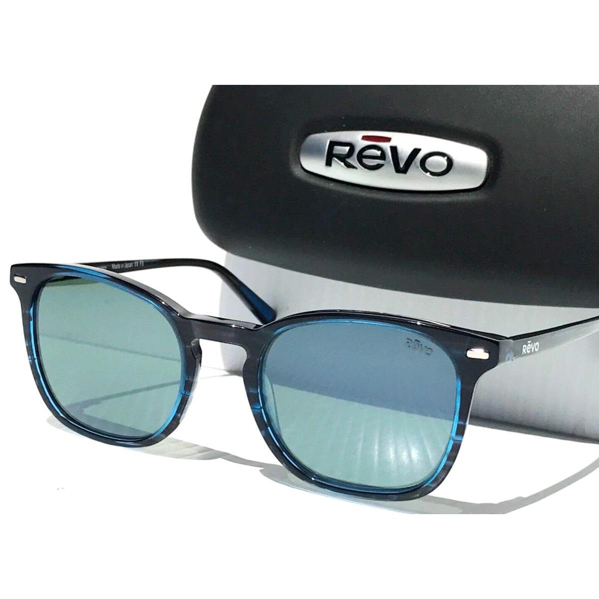 Revo Watson Blue Horn Polarized Smoke Green Glass Lens Sunglass 1129 05 SG50