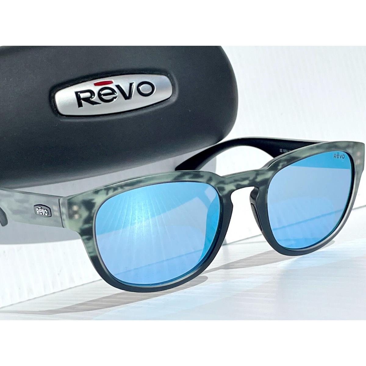 Revo Zinger Matte Black Ice w Polarized Blue Lens Sunglass 1054 11 BL