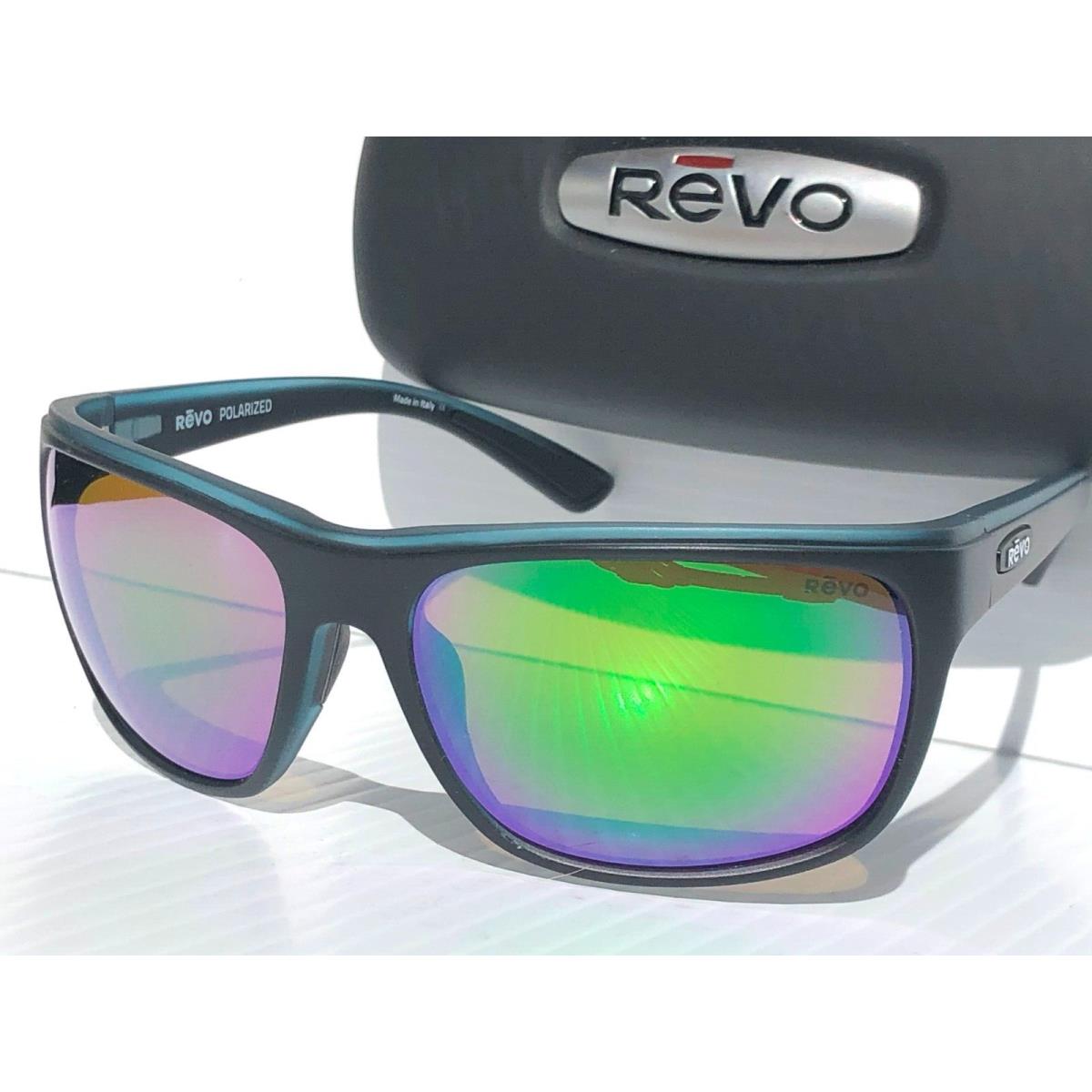 Revo Remus Matte Black Grey Polarized Green Water Lens Sunglass 1023 19 GN