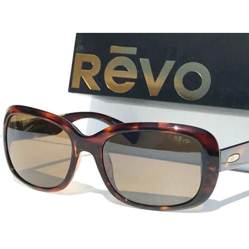 Revo Paxton Polished Tortoise Polarized Brown Lens Sunglass 1039 02 BR