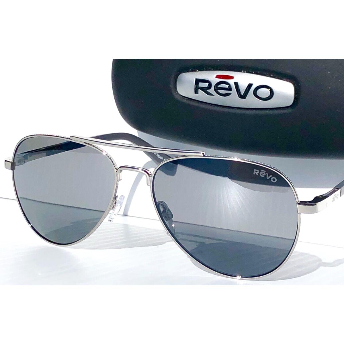 Revo Raconteur 2 Chrome Silver Aviator Polarized Gray Sunglass 1146 03 GY