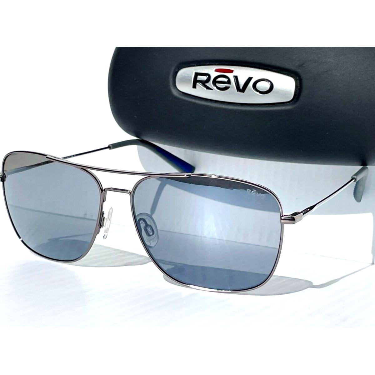 Revo Harbor Gunmetal Aviator Polarized Grey Lens Sunglass 1082 00 GY