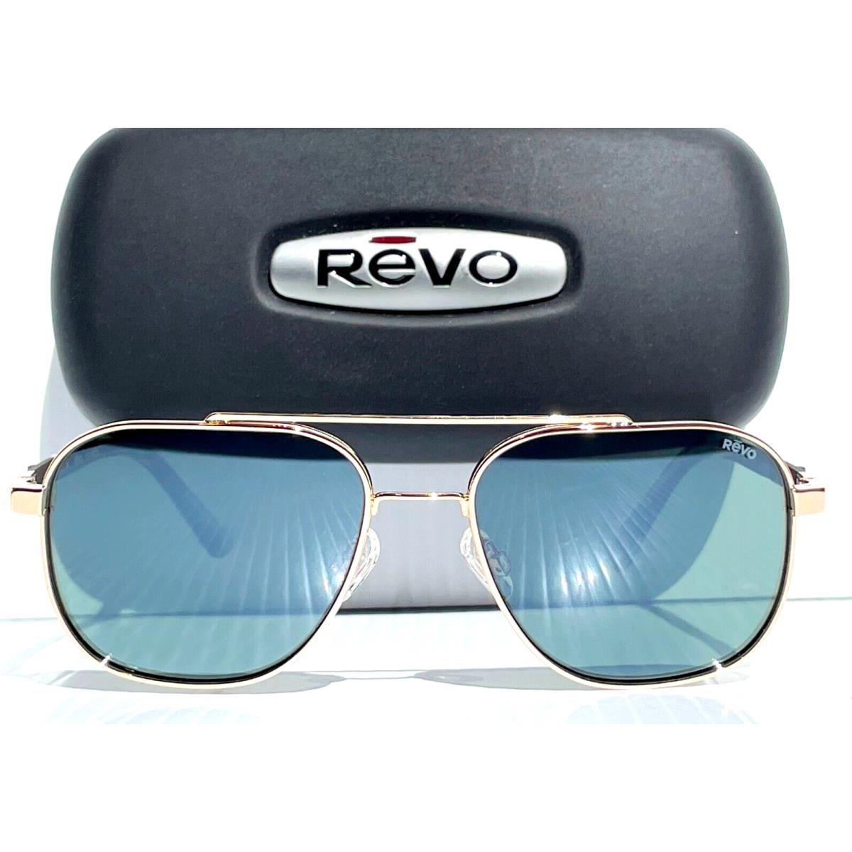 Revo Harrison Gold Polarized Smokey Green Glass Sunglass 1108 04 SG50