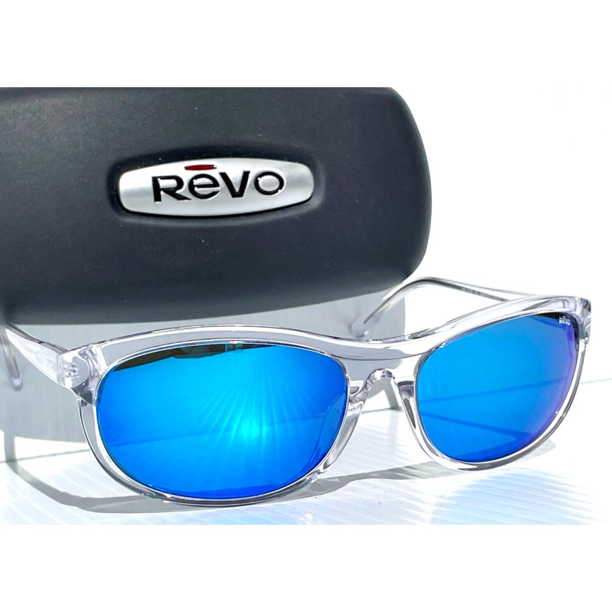 Revo Vintage Wrap Shiny Crystal Polarized Blue Water Sunglass 1180 09 H2O