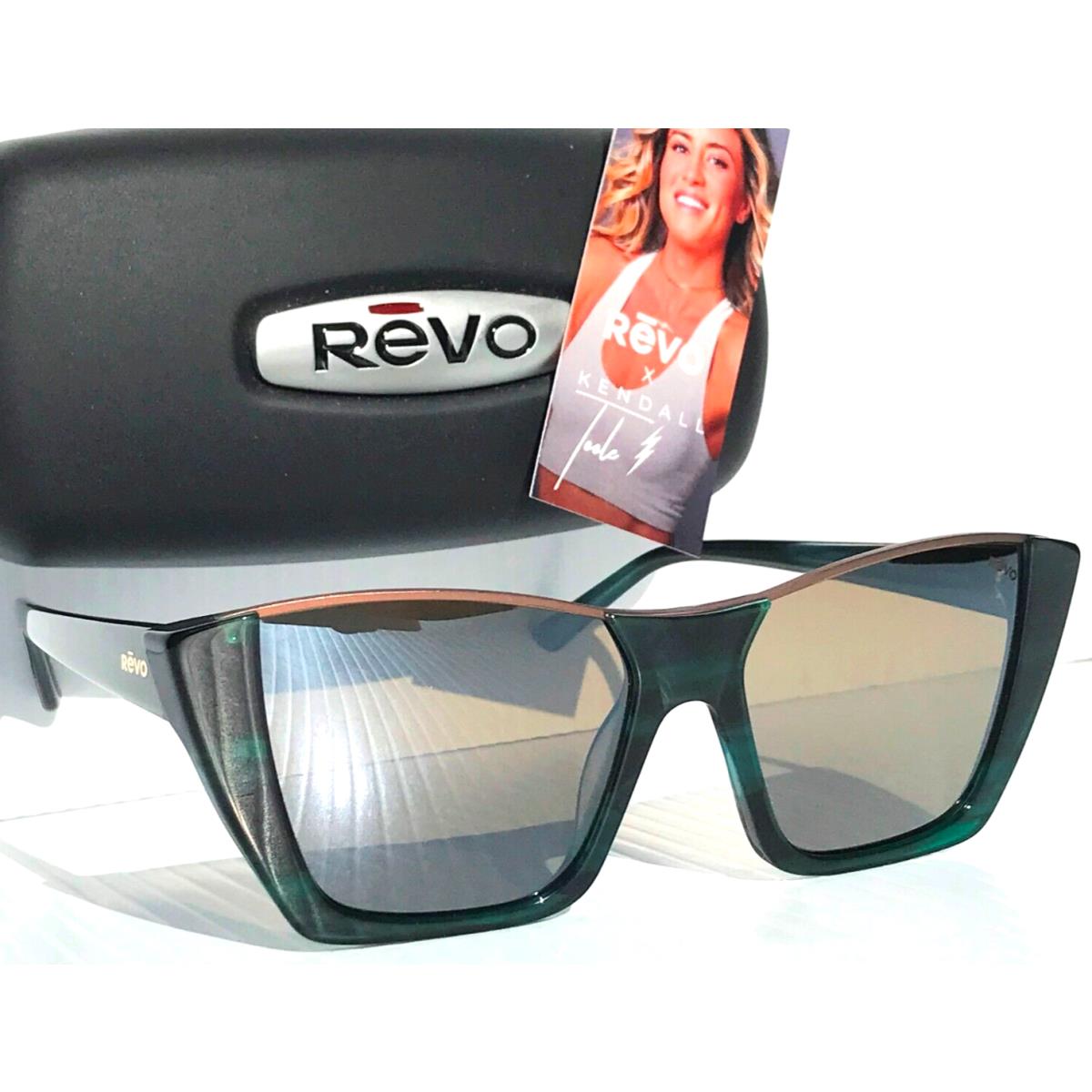 Revo Kendall 2 Green Horn Polarized Terra Brown Lens Sunglass 1216 08 BR