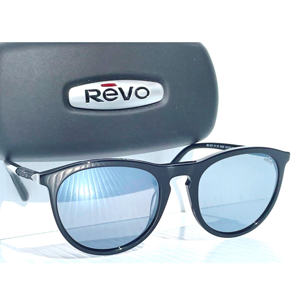 Revo Sage Shiny Black Polarized Grey Lens Sunglass 1217 01 GY