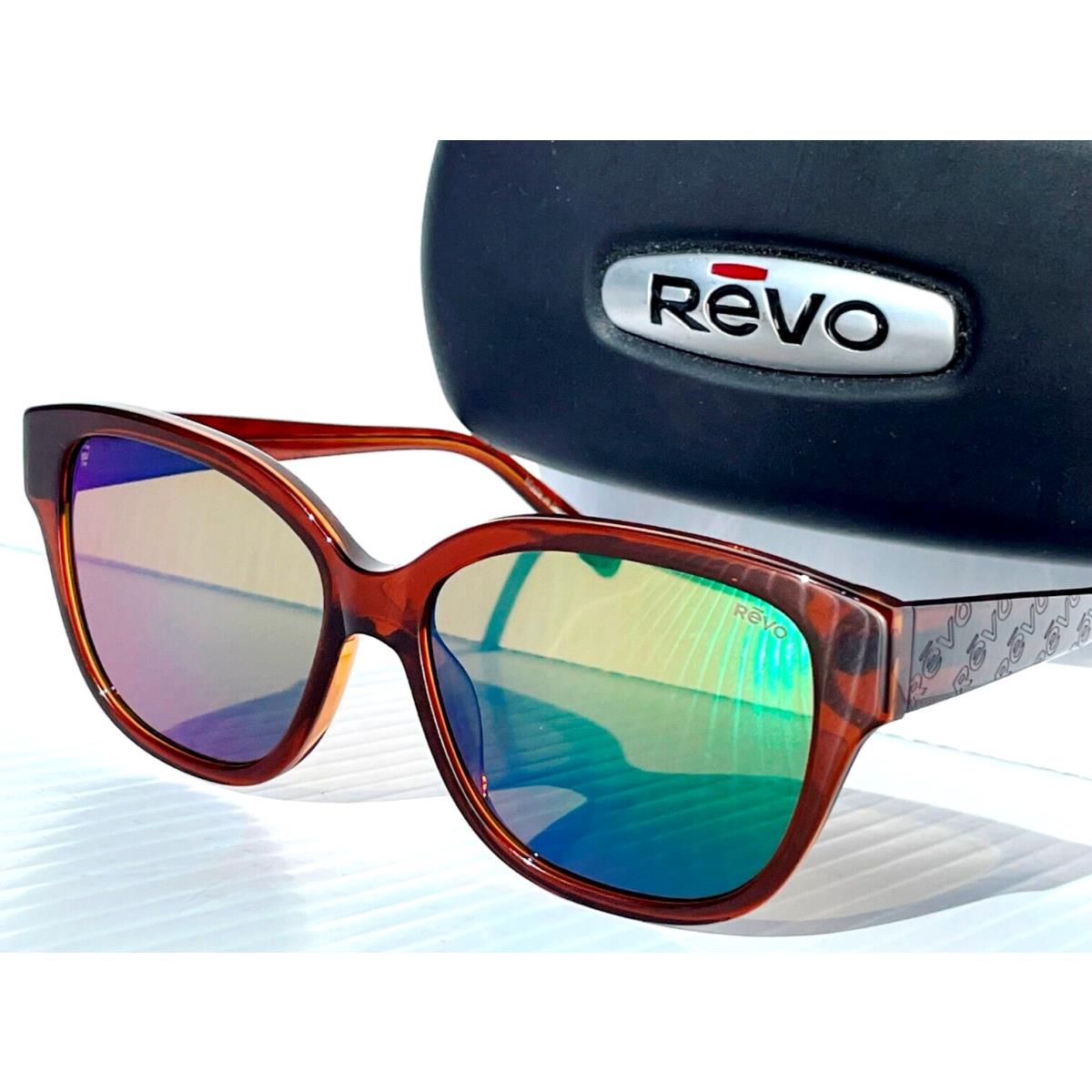 Revo Perry Shiny Brown Polarized Green Lens Sunglass 1219 02 GN