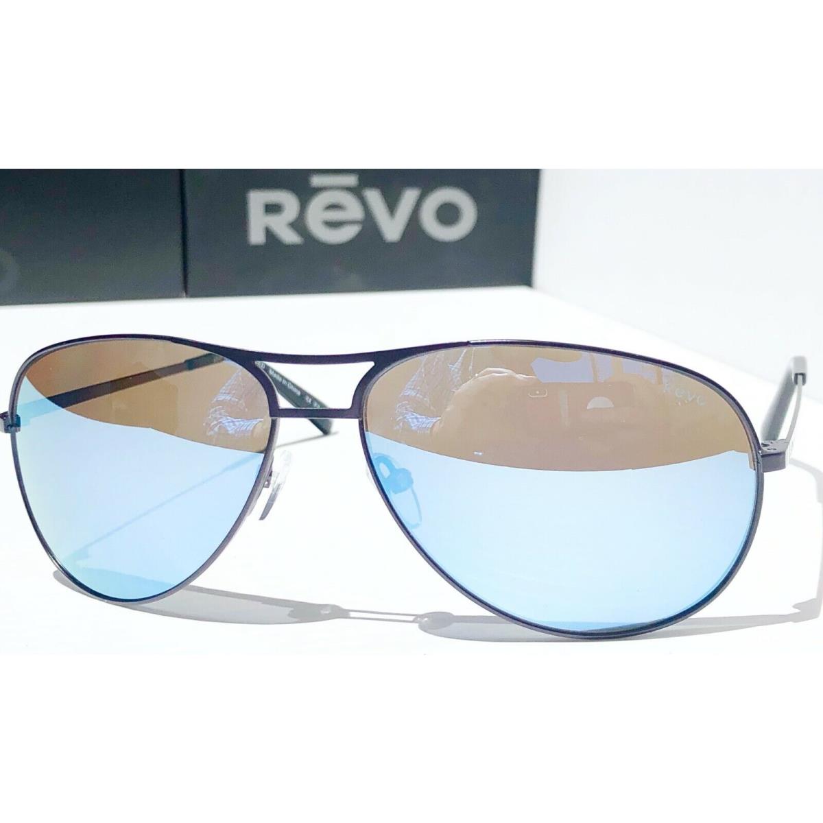 Revo Prosper Bear Grylls Black 61 Aviator Polarized Blue Sunglass 1139 00 BL