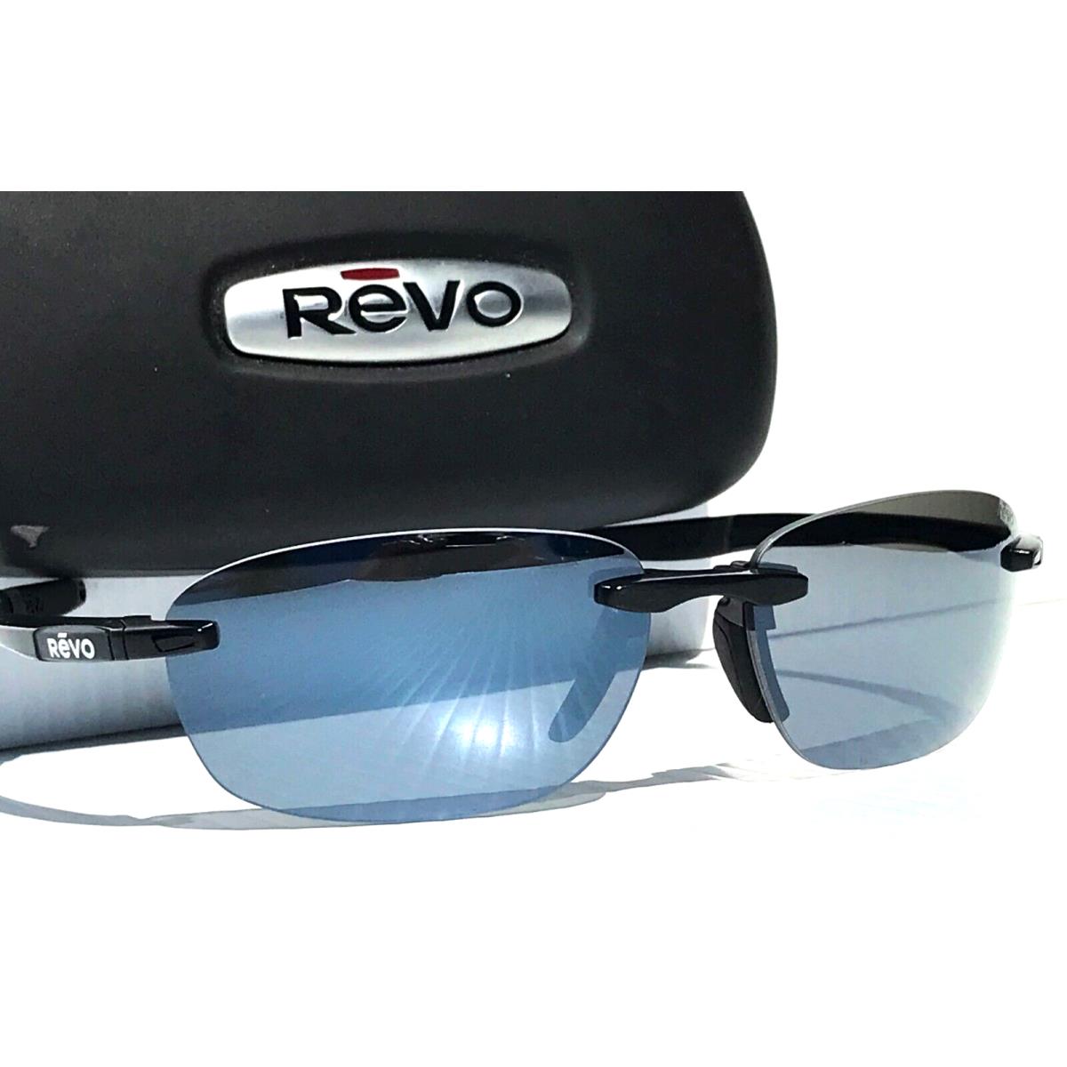 Revo Descend Fold Shiny Black Polarized Grey Lens Sunglass 1140 01 GY