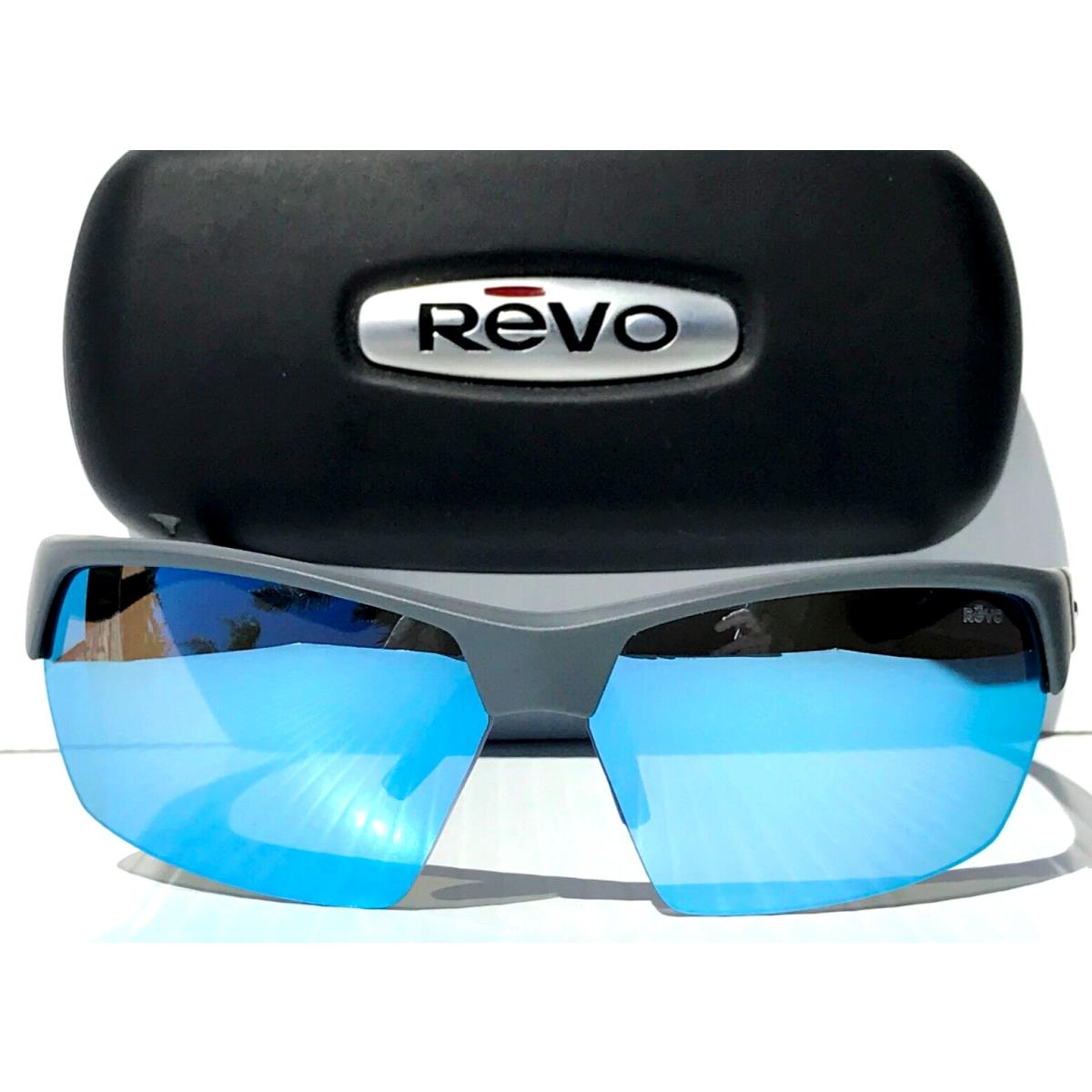 Revo Jett Matte Grey Polarized Blue Water Lens Sunglass RE 1167 00 BL