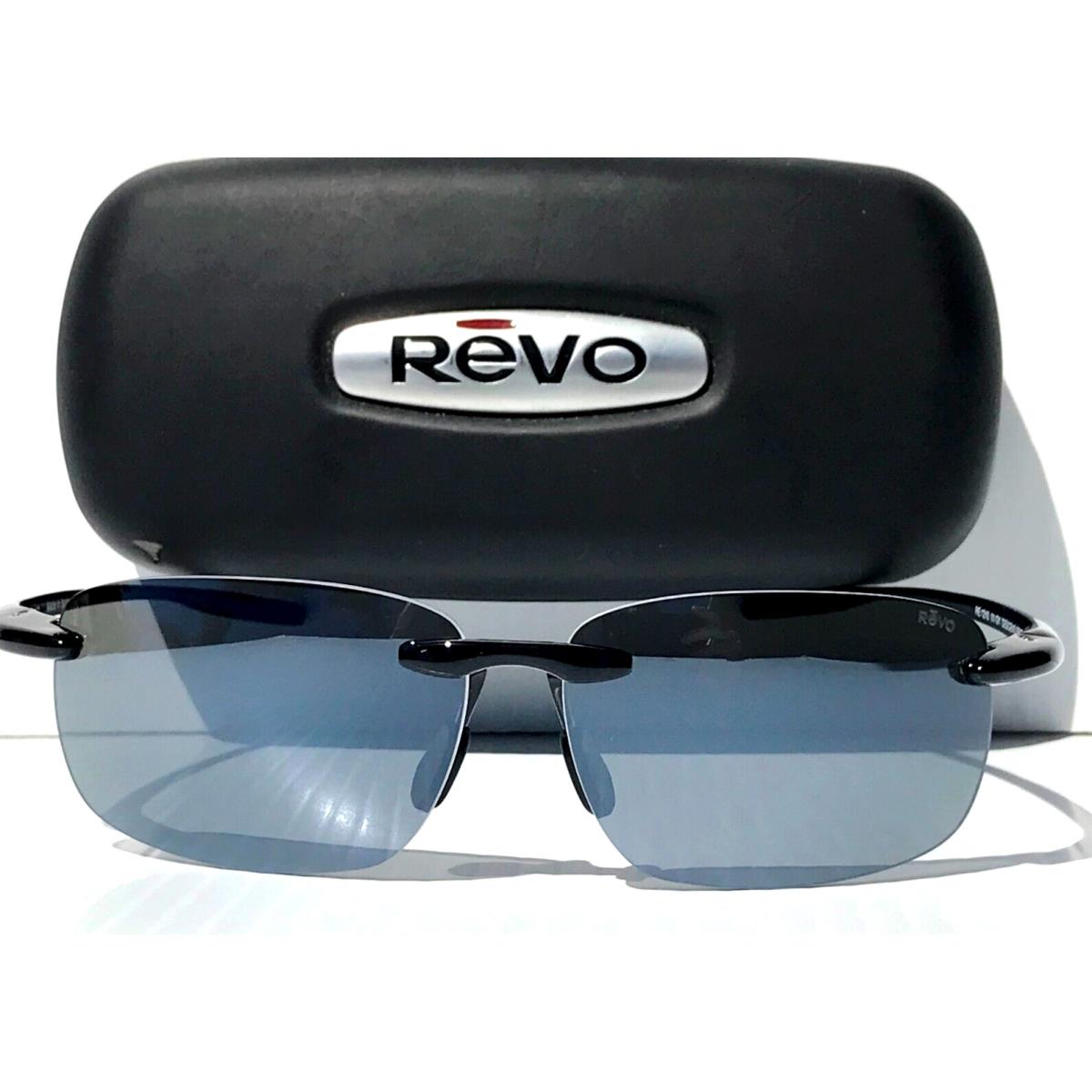 Revo Descend Pro Shiny Black Polarized Grey Lens Sunglass 1210 01 GY