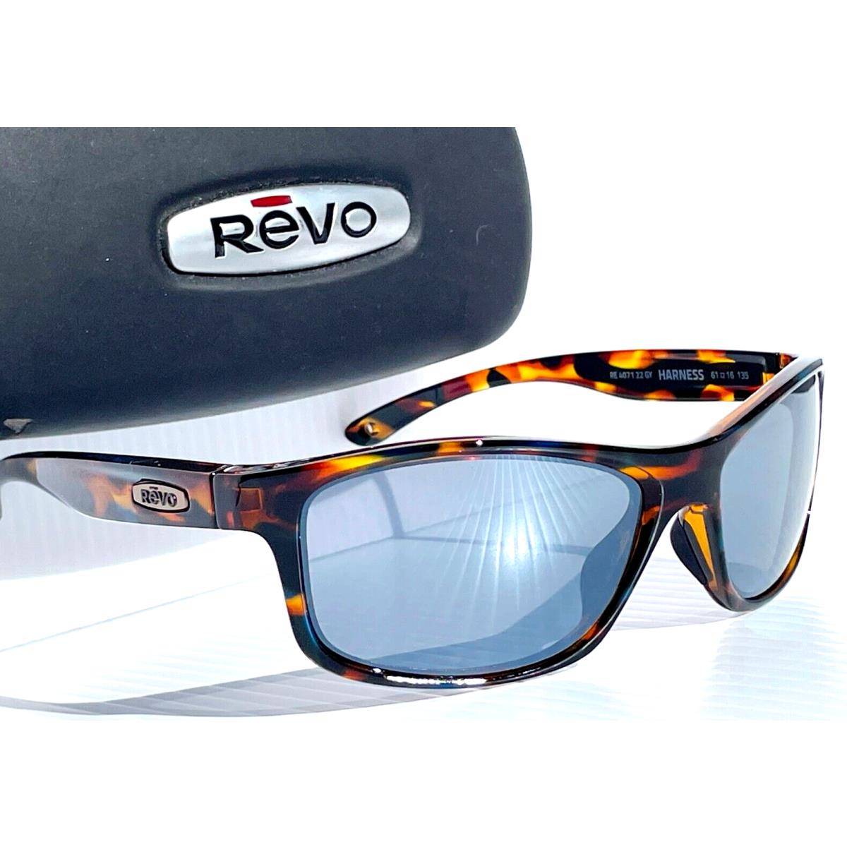 Revo Harness Blue Tortoise Polarized Gray Graphite Sunglass 4071 22 GY