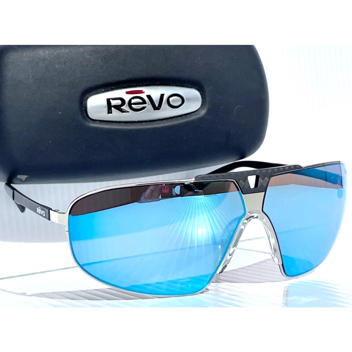 Revo Alpine Shiny Chrome Polarized Blue Mirror Lens Sunglass 1182 03 Blp