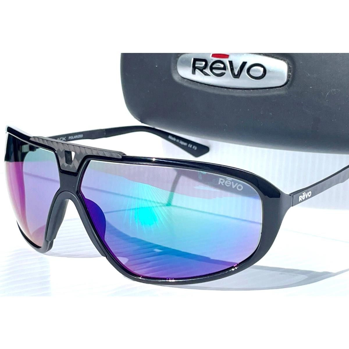 Revo Freestyle Shiny Black Polarized Green Lens Sunglass 1183 01 Gnp