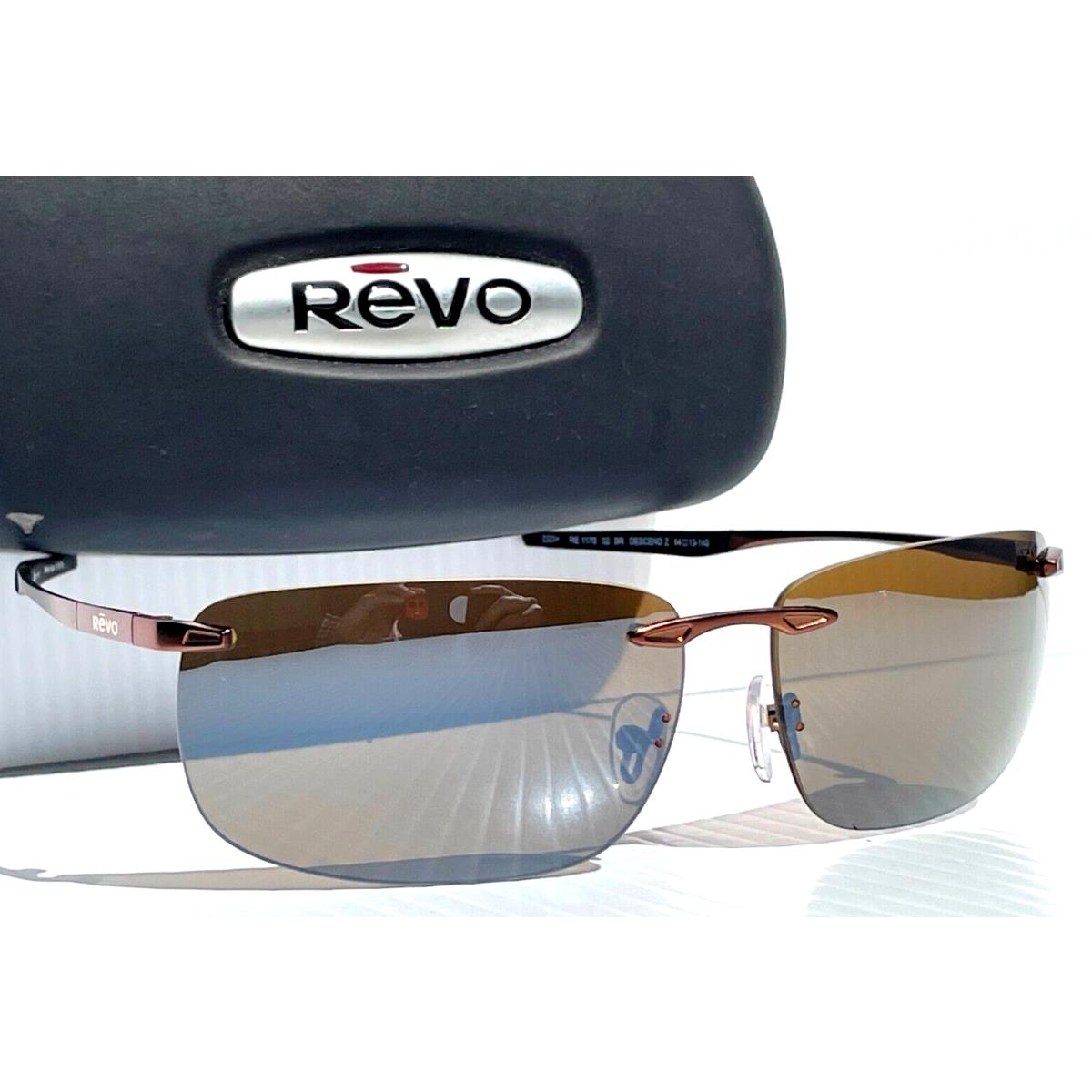 Revo Descend Z Satin Brown Polarized Brown Lens Sunglass RE 1170 02 BR