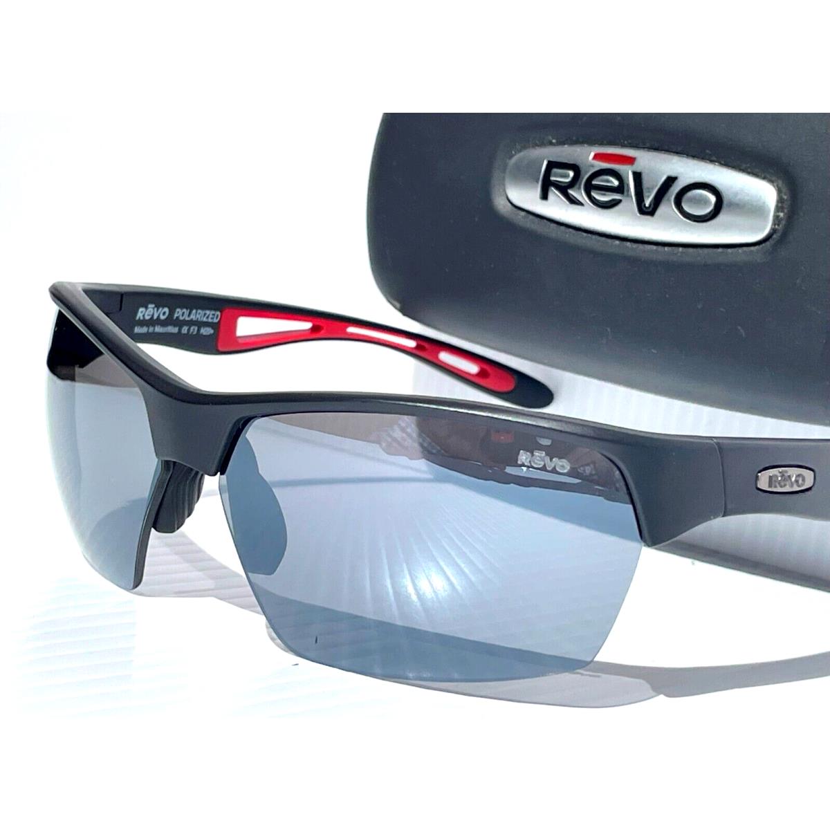 Revo Jett Matte Black with Red Polarized Grey Lens Sunglass RE 1167 01 GY