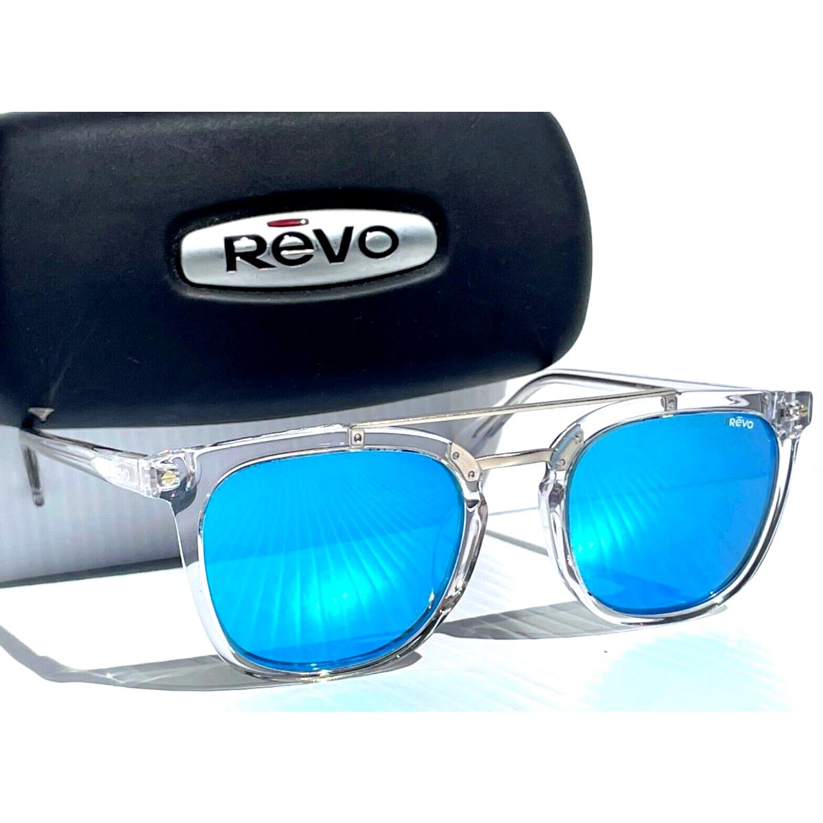 Revo Atlas Polished Clear Polarized Blue Glass Lens Sunglass 1179 09 H2O