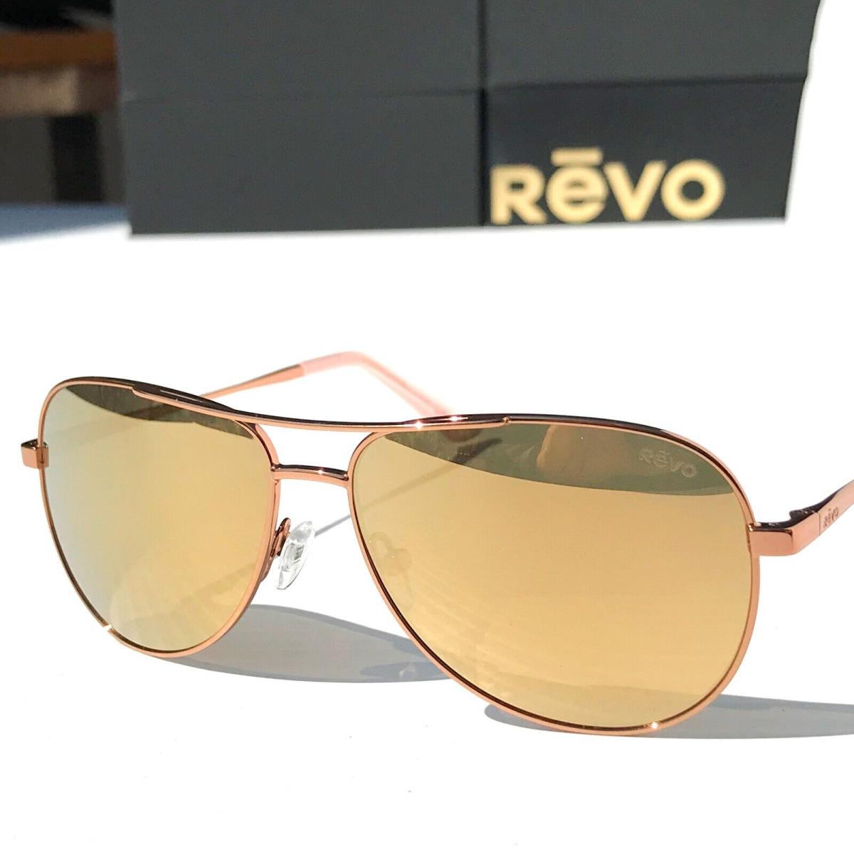 Revo Relay Rose Gold Polarized Champagne Lens Sunglass 1156 14 CH