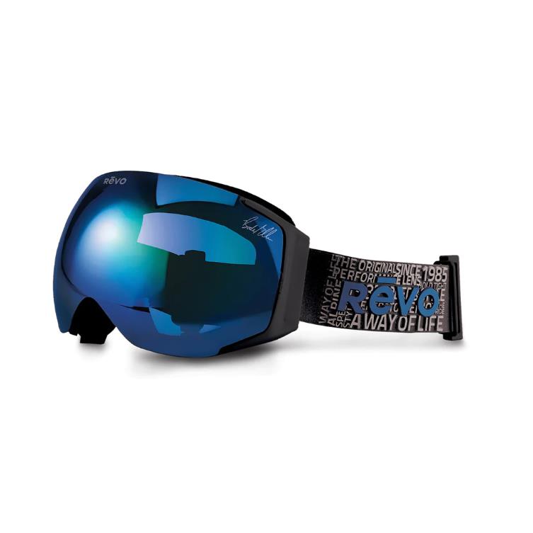 Revo Ikon No. 1 Bode Miller Matte Black Goggles Photochromic Blue Water Lens