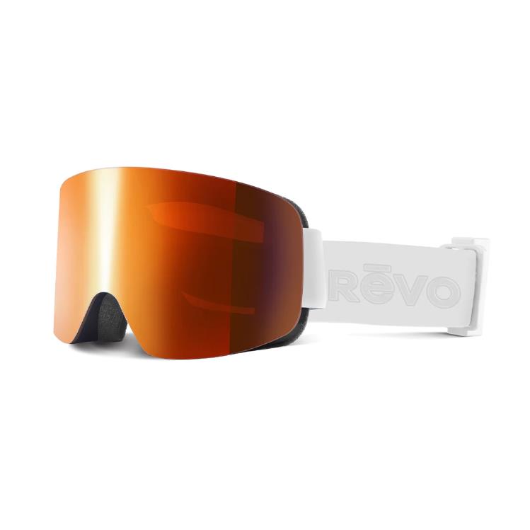 Revo Solstice No. 9 Bode Miller White Goggles Photochromic Solar Orange Lens