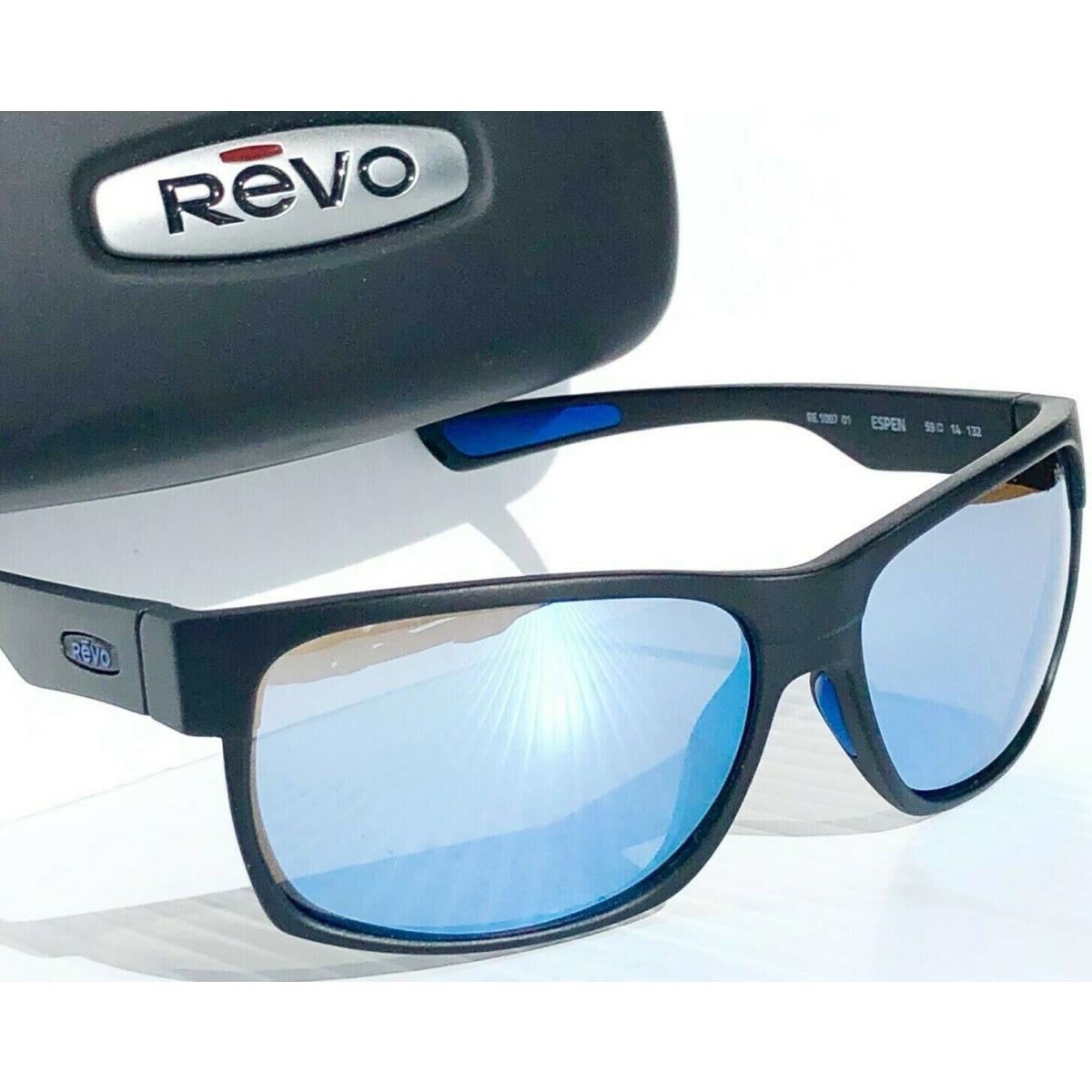 Revo Espen Bear Grylls Matte Black Polarized Blue Water Sunglass 1097 01