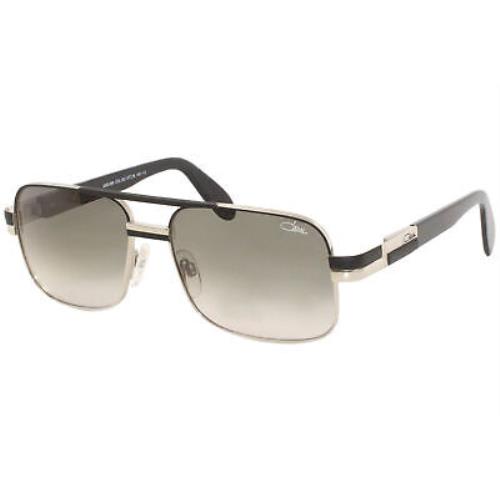 Cazal Legends 988 002 Sunglasses Men`s Matte Black/grey Gradient Lens Pilot
