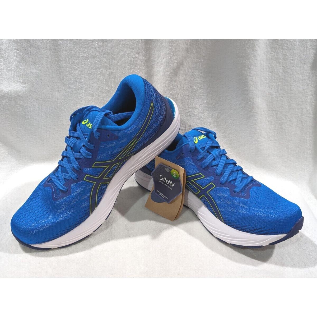 Asics Men`s Gel-stratus 3 Knit Electric Blue/s-yellow Running Shoes-size 8.5